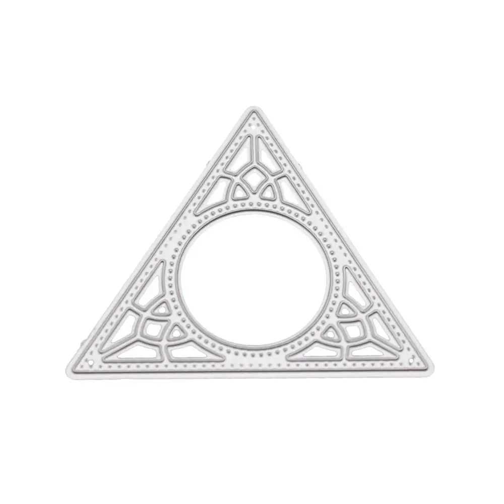 Треугольные штампы с цветами для изготовления открыток металлические высечки