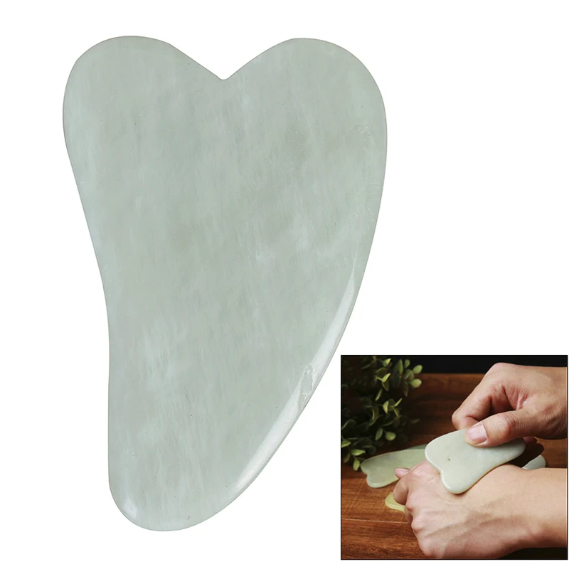 Natural Gua Sha SPA Jade Guasha Board Scraching Facial Eyes Scraping Massage Tool Health Care Beauty Acupoints Plate Massager |