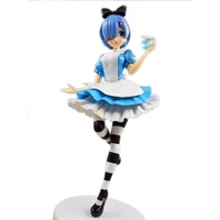 genuine animation re zero starting life in another world toy figures 20cm rem collection ornaments model toy gift