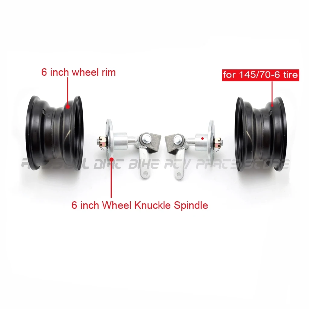 1 пара 6 дюймовый шпиндель на колесах с ступицей и дюймовым ободом для колес