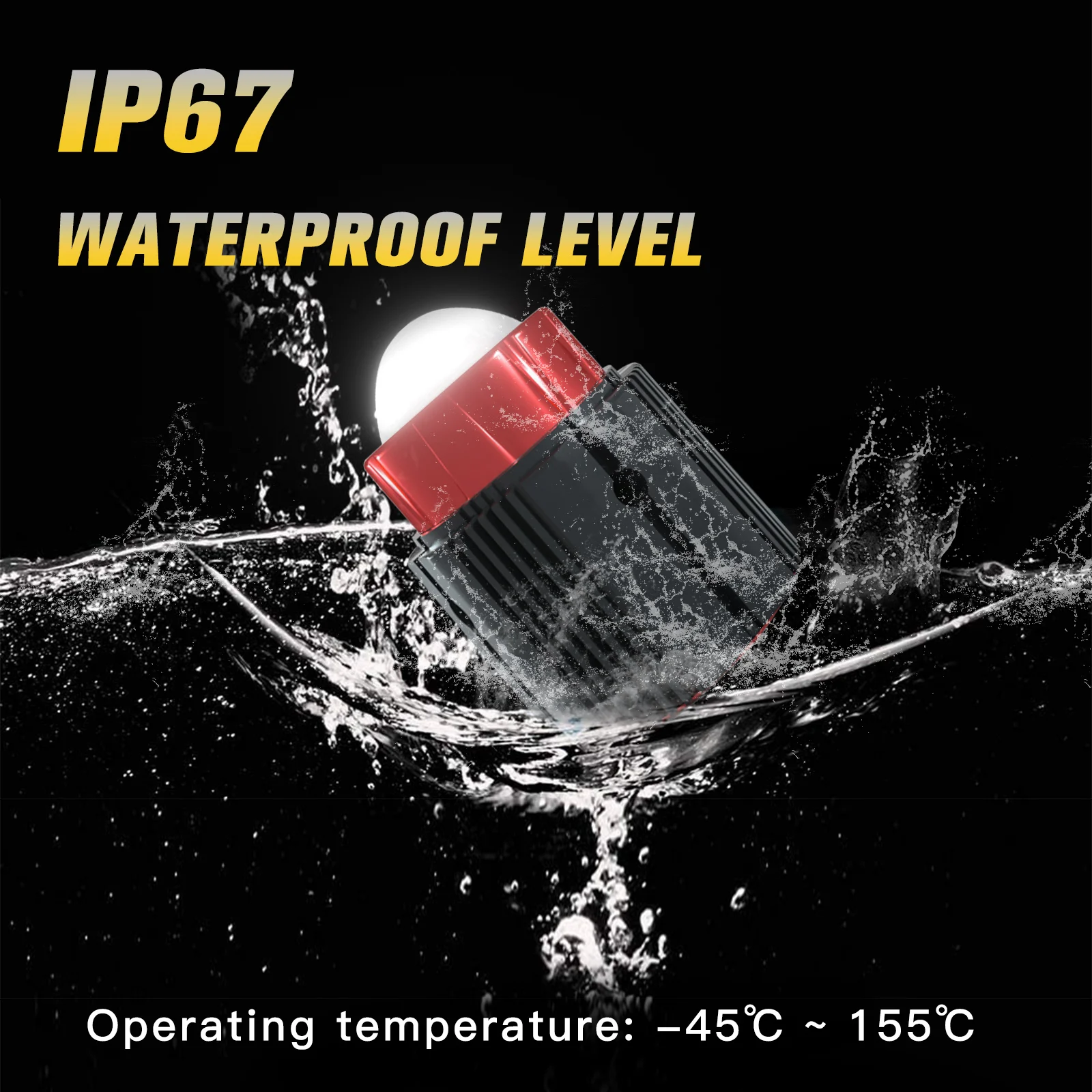 Светодиодная Автомобильная линза проектора фары дальнего света для