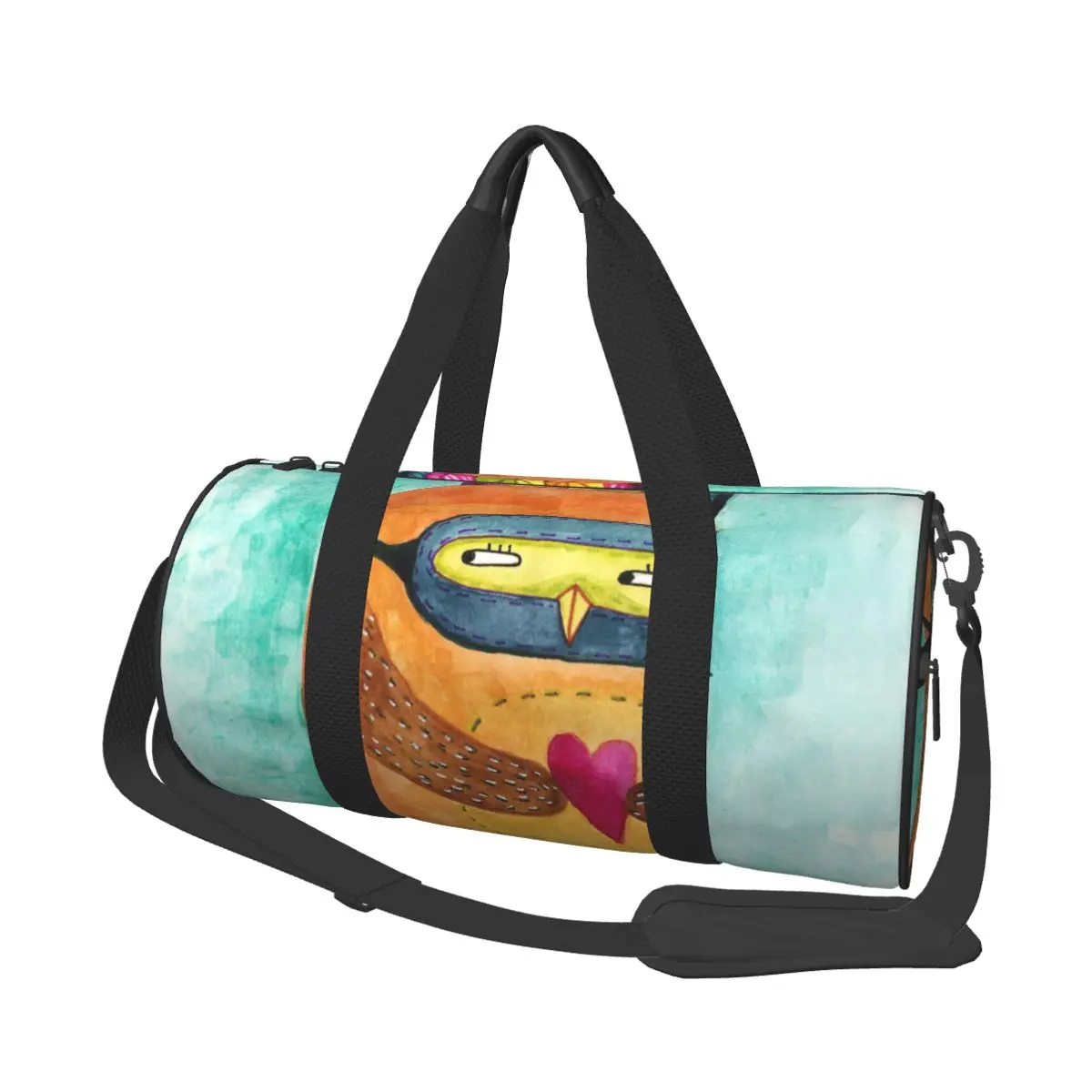 

2021 дорожная сумка с милой совой акварелью, вместительная сумка для йоги, Спортивная тренировочная сумка для фитнеса