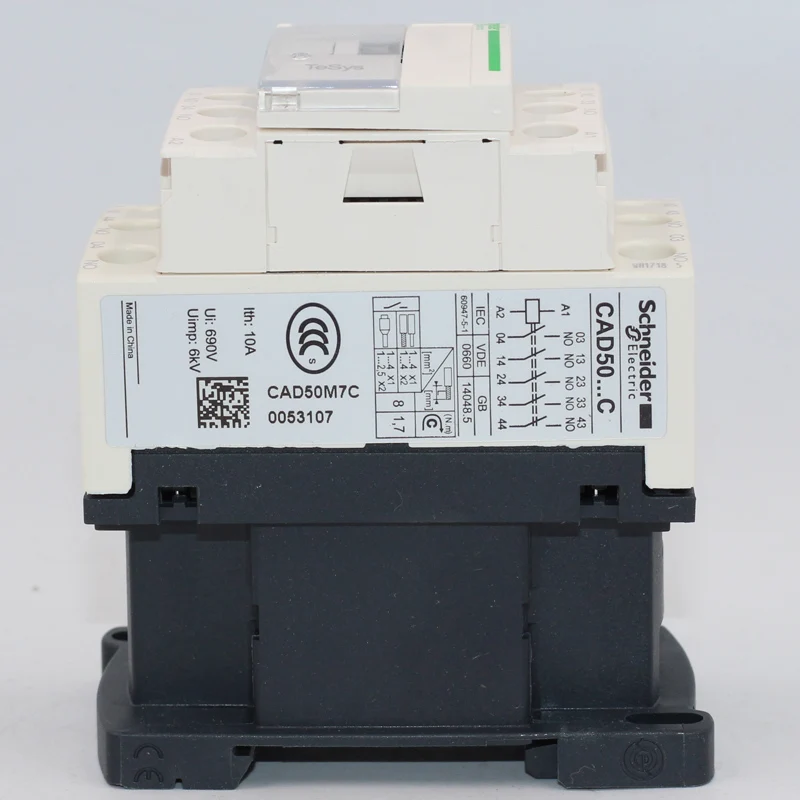 Реле управления Schneider Electric CAD50M7C Q7C F7C B7C CC7C TeSys 380 В 110 220 36 24 переменного тока