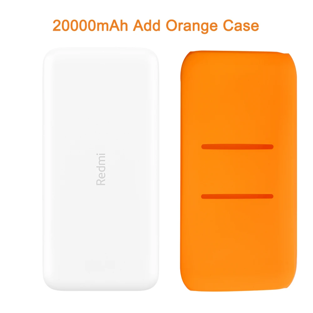 Новейший Xiaomi Redmi внешний аккумулятор 20000 мАч 18 Вт Быстрая зарядка 10000 мАч Внешний аккумулятор быстрая зарядка портативное зарядное устройство - Цвет: 20000mAh Add Orange