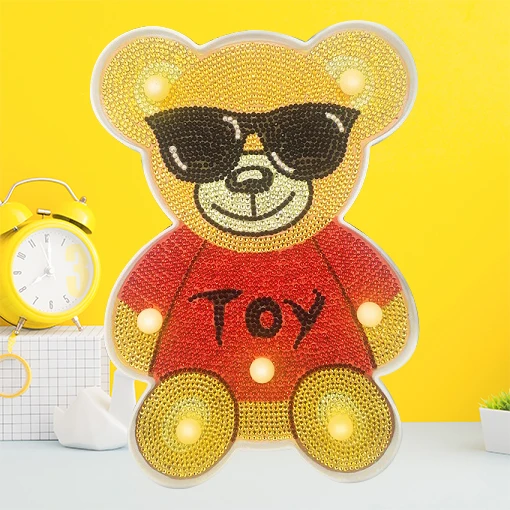 DIY алмазная живопись Светодиодная лампа особой формы Алмазная мозаика вышивка