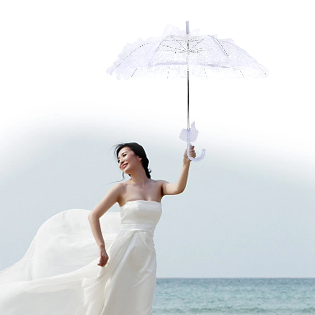 Зонт Свадебный кружевной для невесты многоцветный реквизит сценических танцев