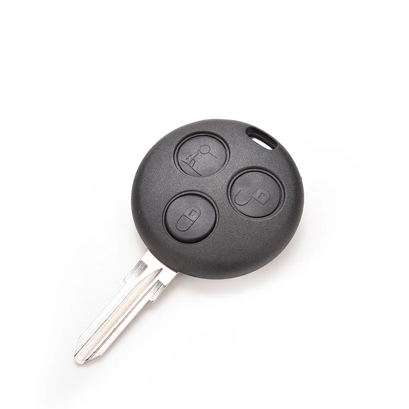 

3 кнопки чехол для дистанционного ключа от машины необработанное лезвие для автомобильного ключа флип брелок для Mercedes Benz Автомобиль Smart ForTwo ...