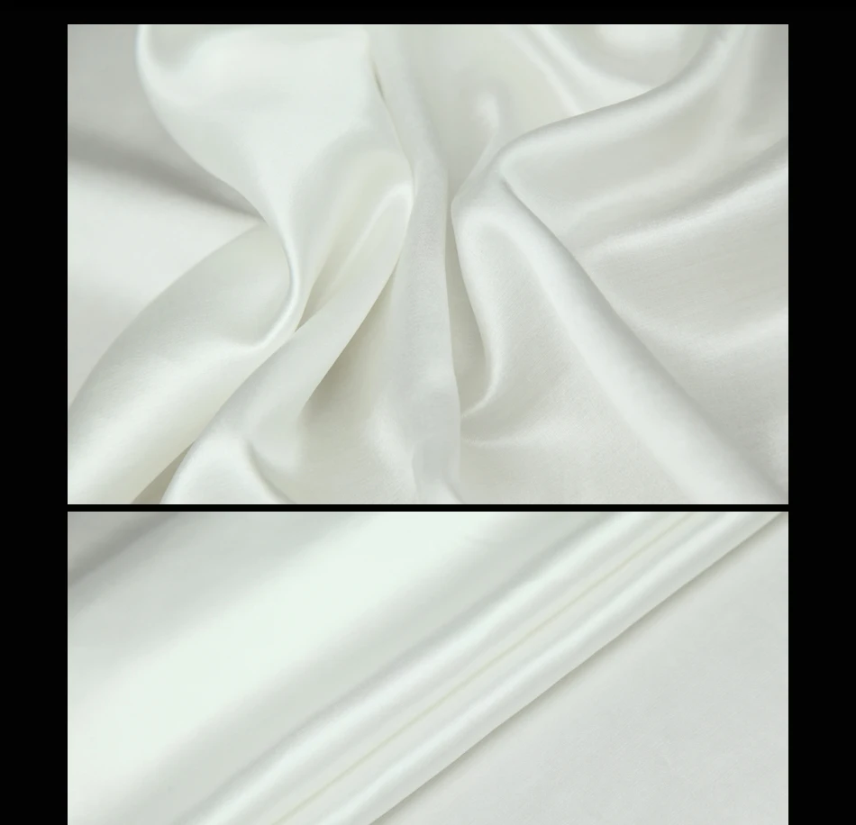 Импортная Белая Яркая шелковая атласная ткань драпировка платье рубашка | Дом и