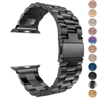Ремешок из нержавеющей стали для Apple watch band 38 мм 42 мм, металлический спортивный браслет для iWatch series 76SE5432, 40 мм 44 мм