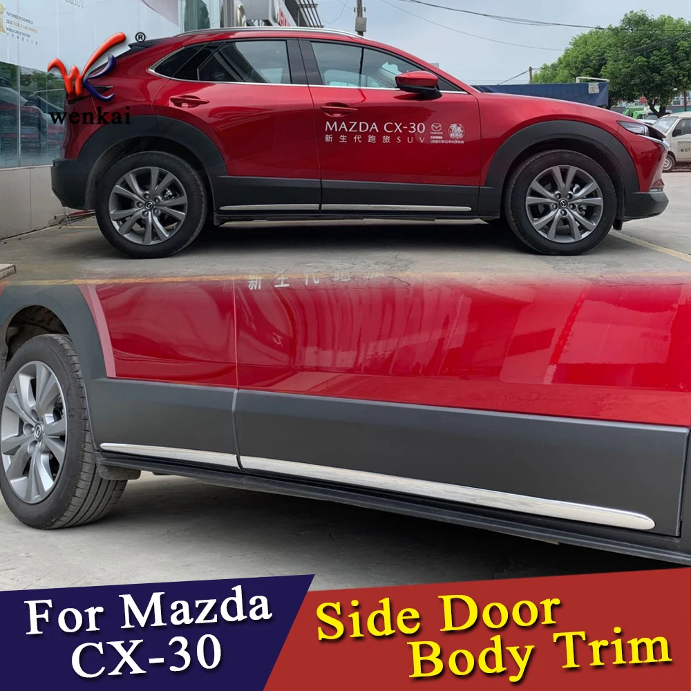 ABS Хромированная Боковая дверь корпус формовочная Накладка для Mazda CX 30 2020