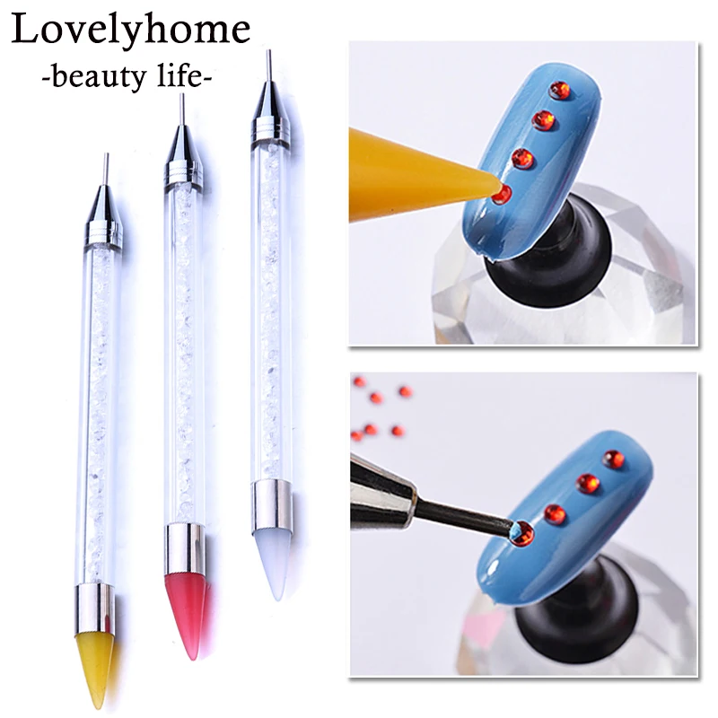 Новый инструмент для маникюра акриловое сверло с двойной головкой