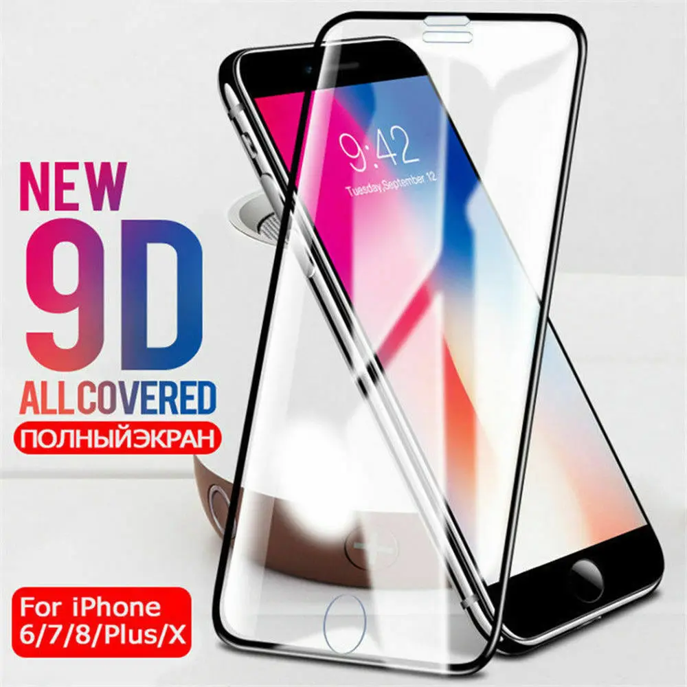 9D закаленное защитное стекло для iPhone 11 12Pro 11Pro Max 6 7 8 6S Plus защитная пленка экрана XS XR