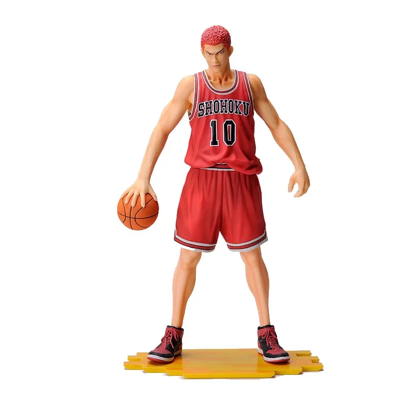 Sakuragi Hanamichi 25 см аниме SLAM DUNK Sakuragi Hanamichi ПВХ Фигурки Rukawa Kaede Акаги Такенори Mitsui Hisashi Коллекция Модель игрушки - Цвет: Sakuragi Hanamichi