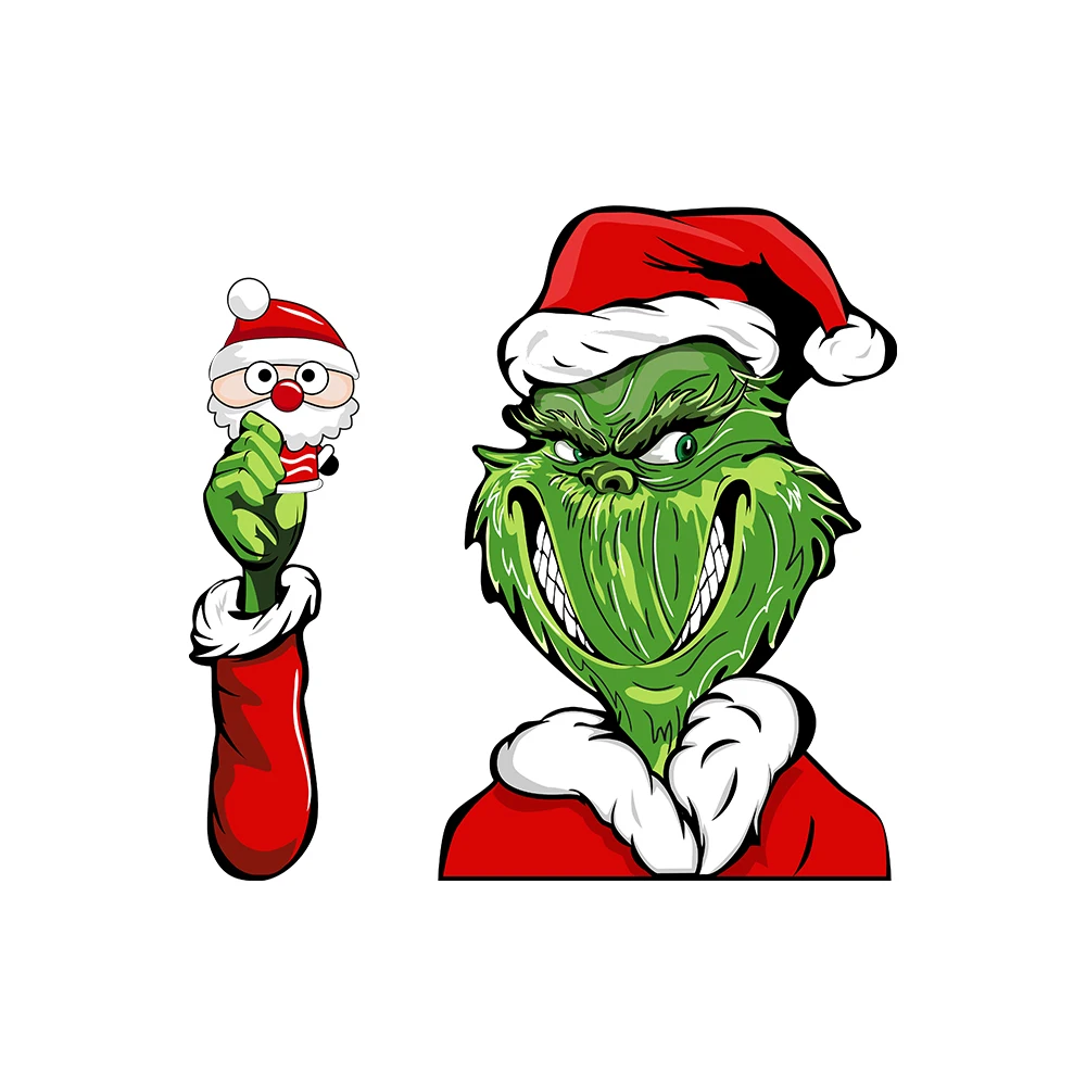 WIPERSIGNS рождественские зеленые пушистые монстры объемная наклейка на заднее