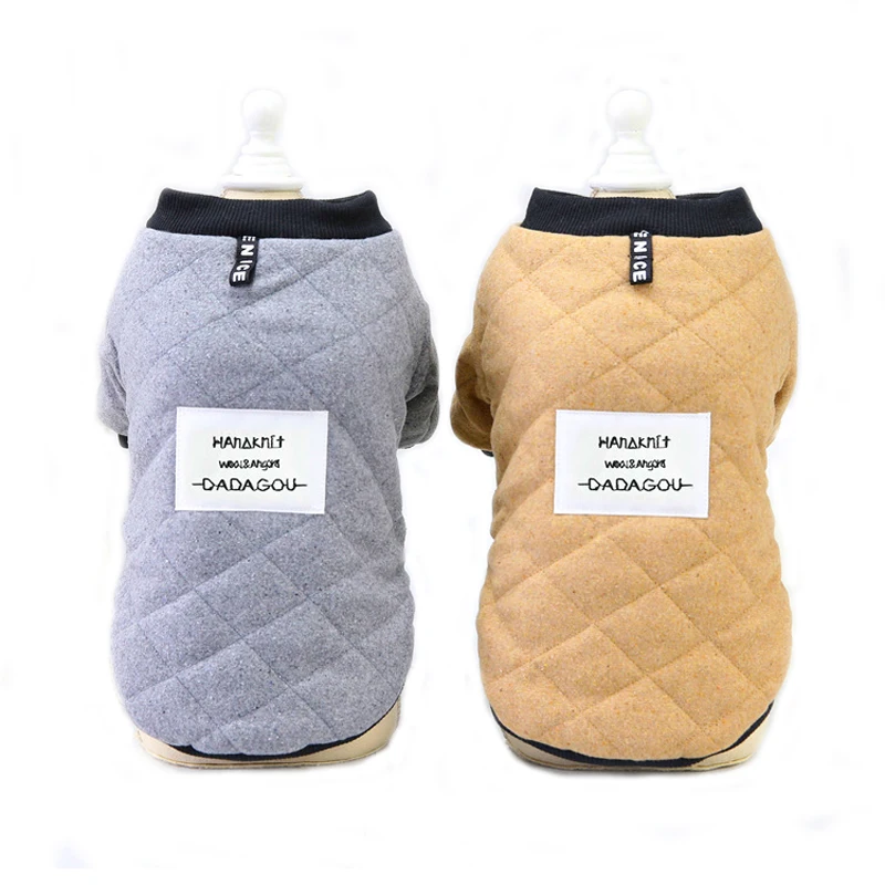 

Fashion Plaid Design Dog Cotton Coat Winter Warm Fleece Lining Jacket for Small Dogs Cold Weather Outfits Yorkie Terrier Clothes