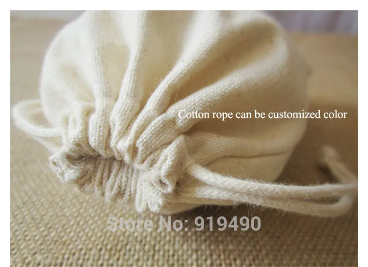 100 шт. хлопковые мешочки для ювелирных изделий подарков свадеб упаковки парика