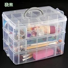 Пластиковая коробка для хранения игрушек, колец, ювелирных изделий, 30 прозрачные сетки