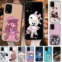 social game gacha life case cartoon phone case for xiaomi redmi note 10 9s 8 7 6 5 a pro t y1 anime black cover silicone back pr