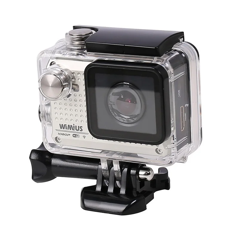 Wimius Silver S1 видеокамера с ЖК-экраном HD 1080P wifi Водонепроницаемая 30 метров Спортивная Экшн-камера