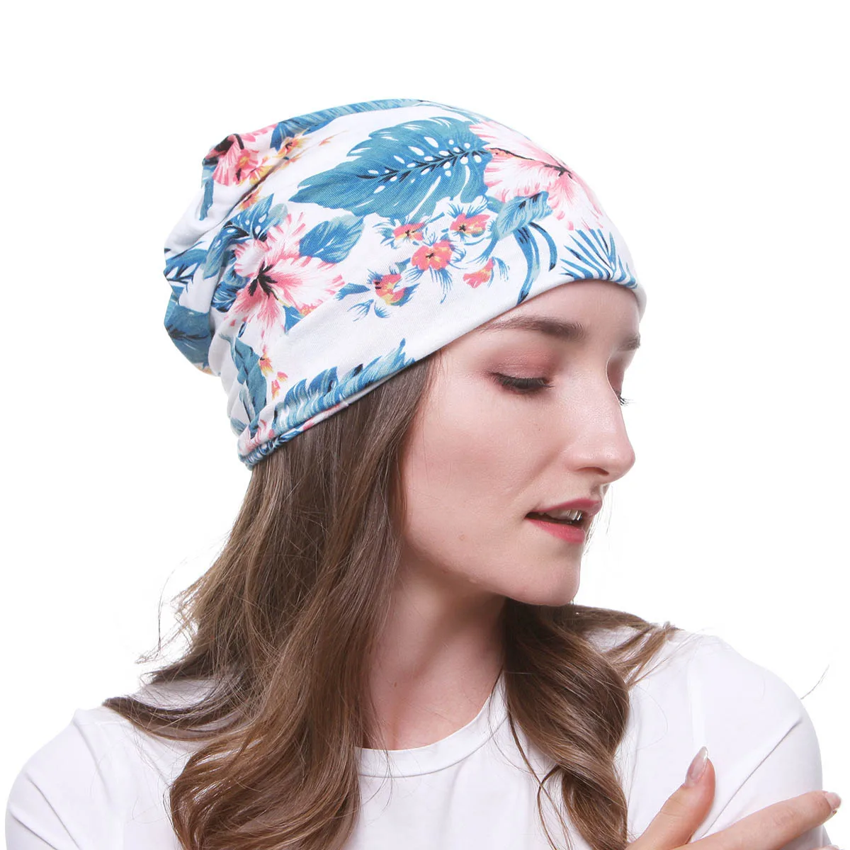 Спортивные шапки-тюрбан из вискозы WELROG Модные дышащие шапки в горошек с