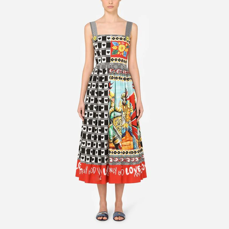 

Women Dress High Quality New Fashion Designer Runway Summer Backless spaghetti strap Floral Print Beach Holiday Dress NP1558N