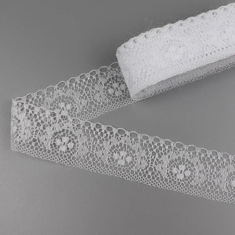 10 ярдов 38 мм белая искусственная кружевная отделка сделай сам вышитая для шитья