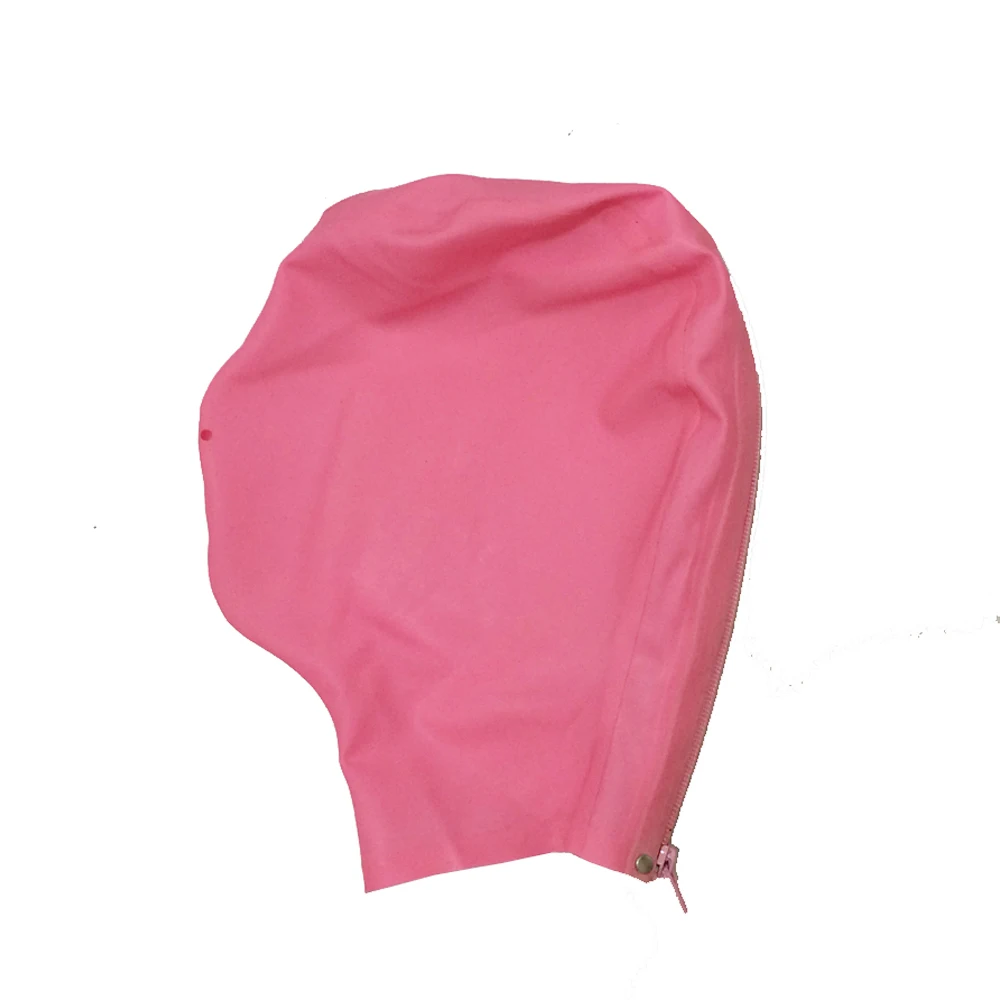 Латексная Маска на все лицо розового цвета с ноздрей ручная работа