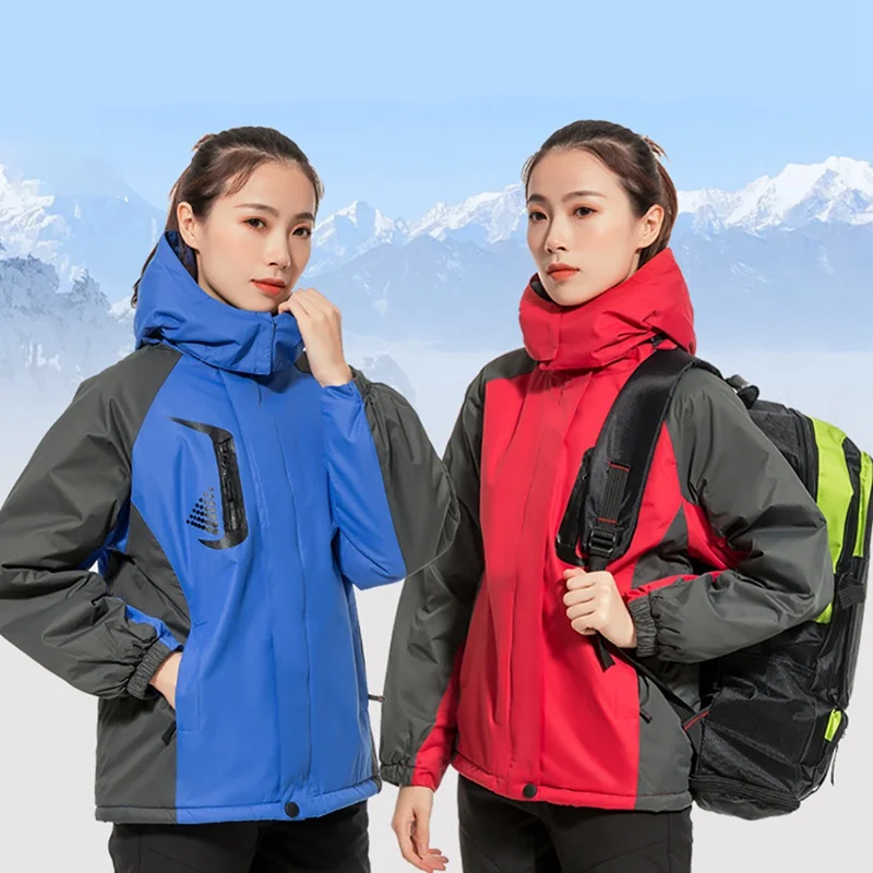 Мужская и женская зимняя куртка с подогревом для пеших прогулок Толстая