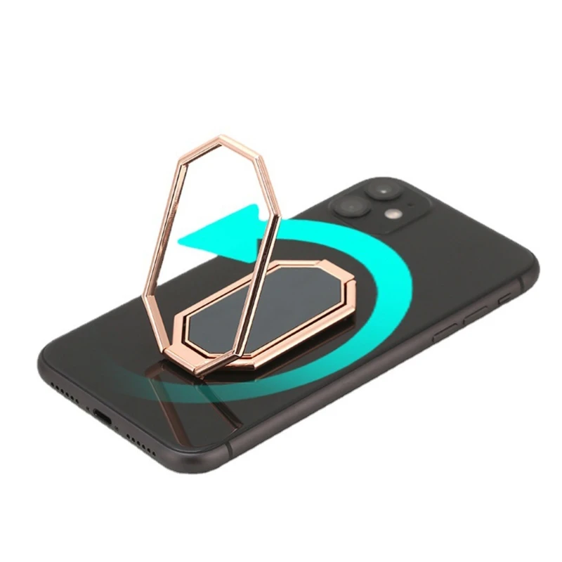 

Phone Ring Holder 360Rotation Cell Phone Back Grip Foldable Cellphone Stand for All Smartphones Tablets Magnetic Mount