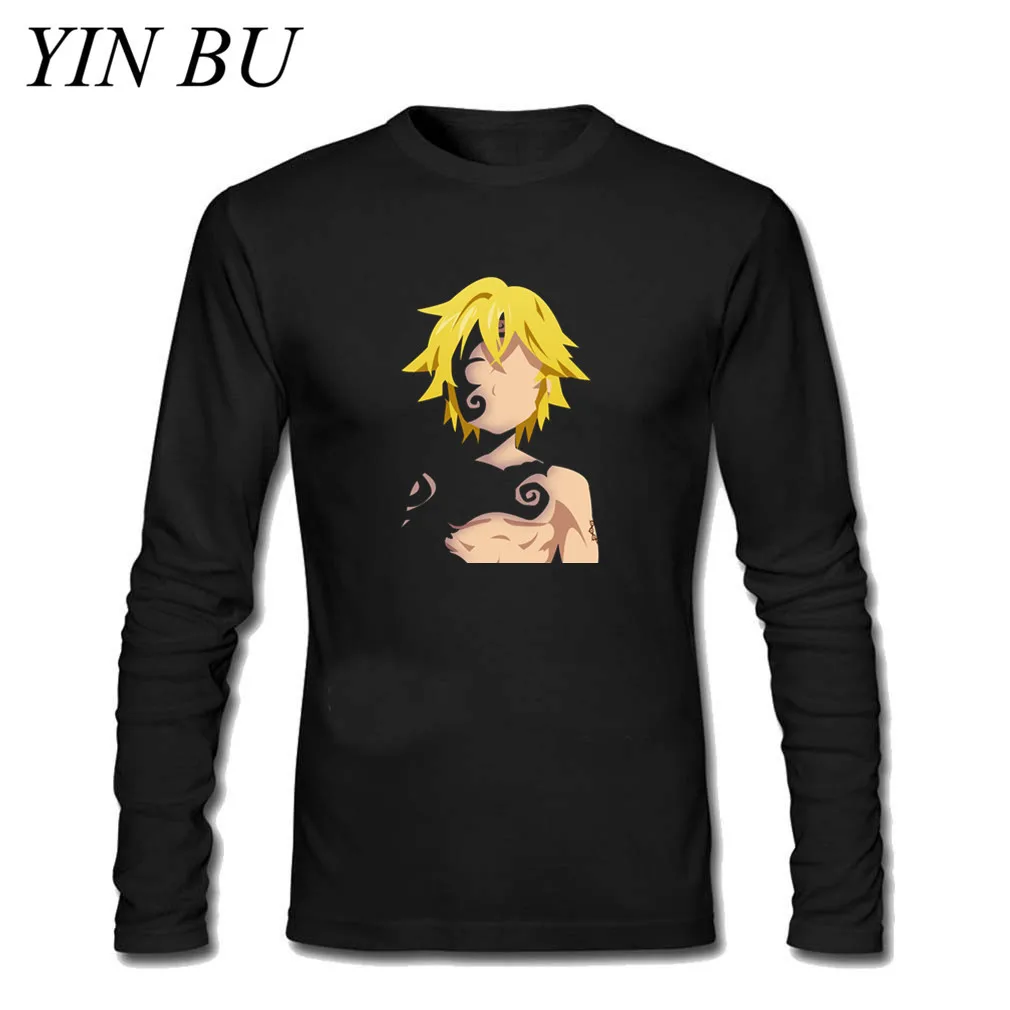 Meliodas стилизованное произведение искусства Nanatsu No Taizai мужские футболки с принтом