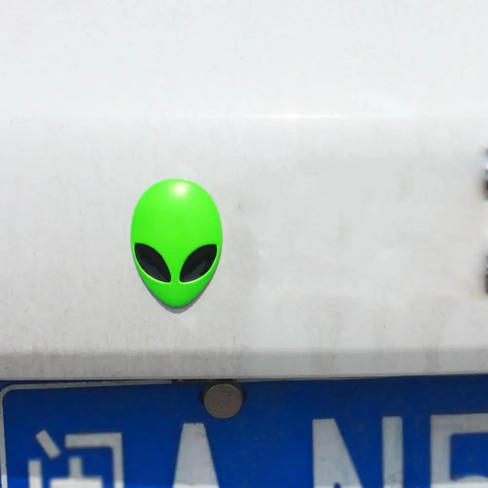 Металлический 3d наклейка с логотипом инопланетянина виниловый значок