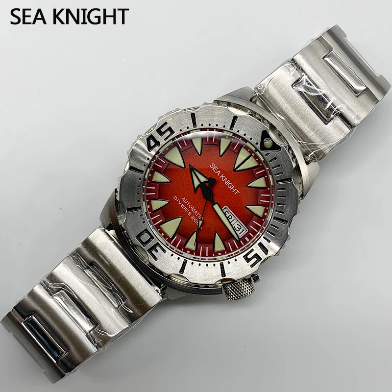 

Sea knight New V2 Monster Watch Men's NH36A Automatic Movement Stainless Sapphire Glass Diving Watches Mechanical Sports Clock