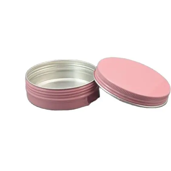 100 г алюминиевая банка мл Косметическая металлическая коробка розовый цвет белый