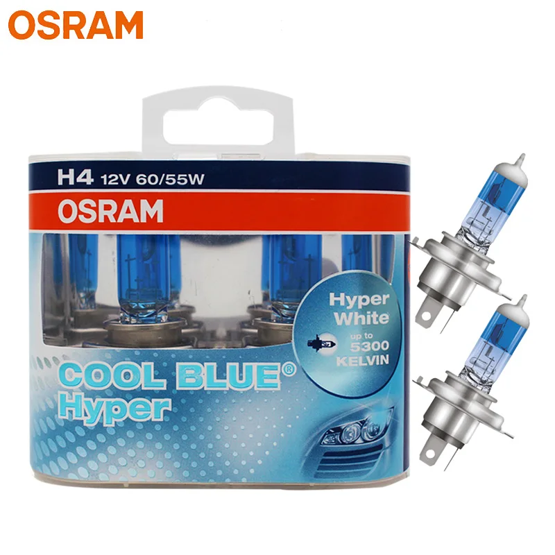 Osram H4 9003 Hb2 Halogen Headlight Car Light 5300k Original Genuine 12v  62193cbh Cool Blue Hyper White 55/60w (pair) - Car Headlight Bulbs(halogen)  - AliExpress