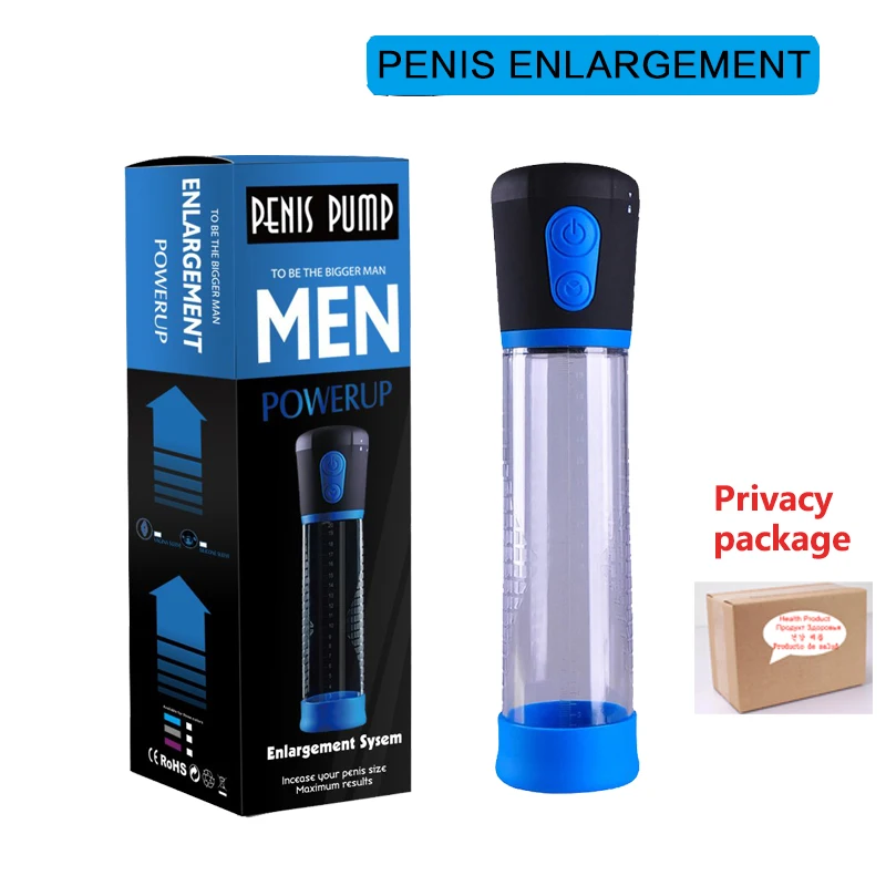 Электрический насос для пениса вакуумный мужчин секс игрушки сильный