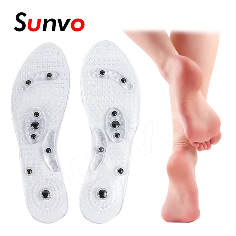 

Unisex Magnetic Massage Insoles Foot Acupressure Shoe Pads Therapy Slimming Insoles for Weight Loss Transparent Dropshipping