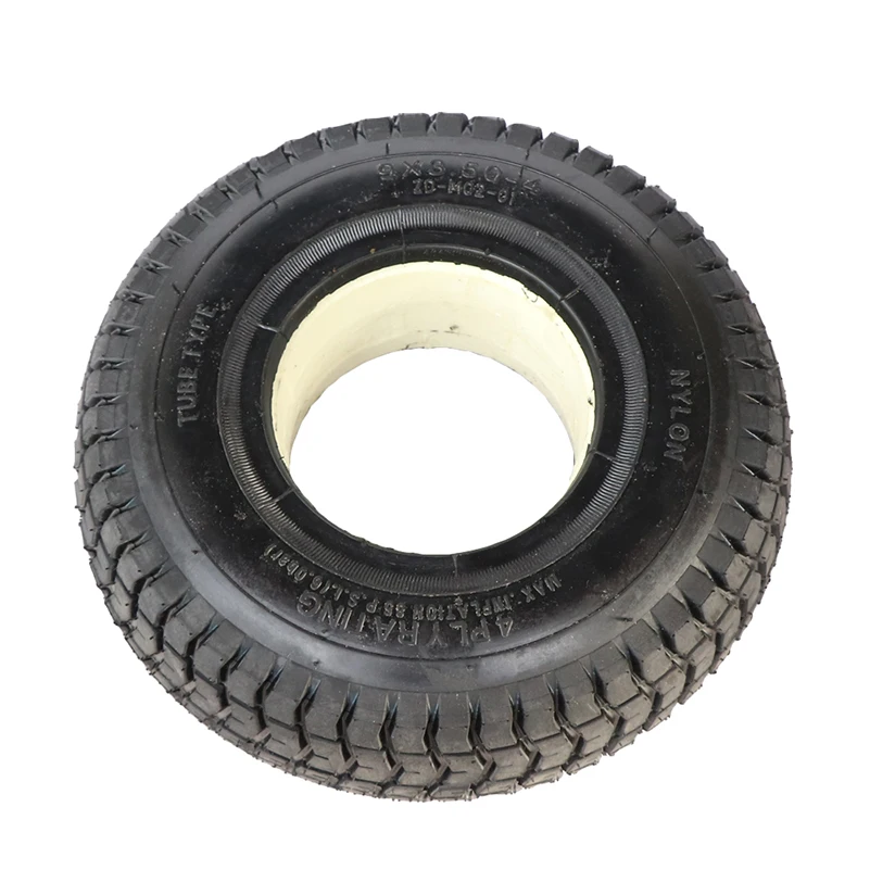 

9x3.5-4 No-inflation Solid Tire 9 *3.50-4 Inch Tyre of Electric Small Surfing Four-Wheel Skateboard Beach Car wheel