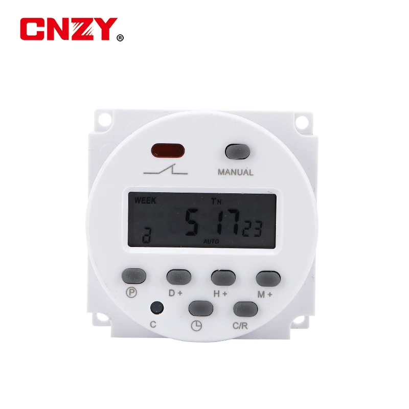 CN101A 5V 12V 24V 110V 220V Digital Timer Switch 7 Days Weekly Programmable Time Relay Programmer Built-in Rechargeable Battery |