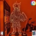 3D лампа Katsuki Bakugo, светодиодный ночник для детской спальни, сенсорный светильник для комнаты, аниме, моя геройская академия, подарок, светодиодный ночник