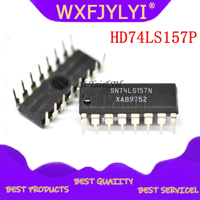 10 шт./лот мультиплексор HD74LS157P 74LS157 SN74LS157N DIP16 оригинал|Интегральные схемы| |