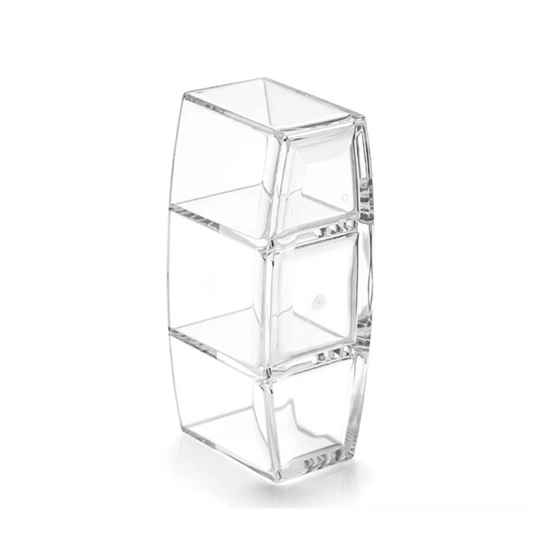 

Acrylic Makeup Organizer Cosmetic Holder Makeup Tools Storage Box Organizadora Brush lipstick Jewelry Organizer Box