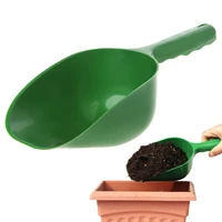 1 pc garden scoop multi function soil plastic shovel spoons digging tool plant cultivation hand tools green color