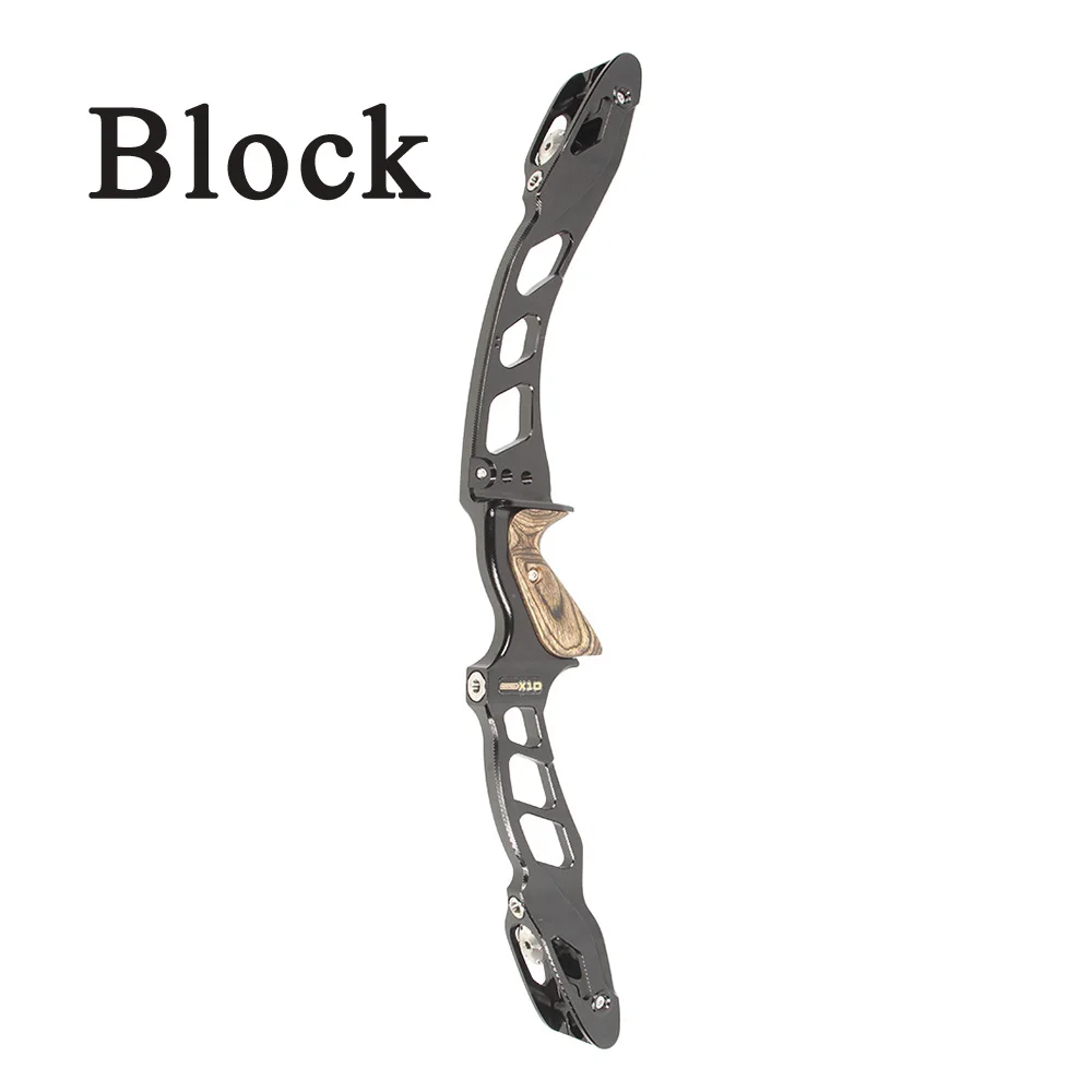 Black Block system Sanlida стрельба из лука чудо X10 высокого класса изогнутый лук стояк 2" CNC мишень ILF стояк деревянная ручка правая рука стрельба Спорт - Цвет: Black Block system