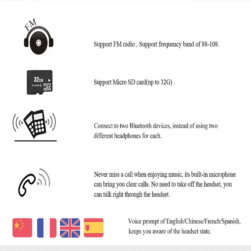 Bluetooth-стереонаушники Bluedio T2 + складные с микрофоном и FM-радио | Электроника