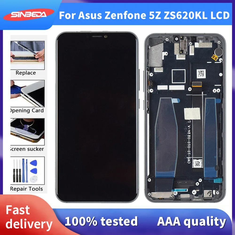

Original For Asus Zenfone 5Z ZS620KL LCD Touch Screen Digitizer Assembly For Asus 5 ZE620kl Display Replacement Z01RD LCD