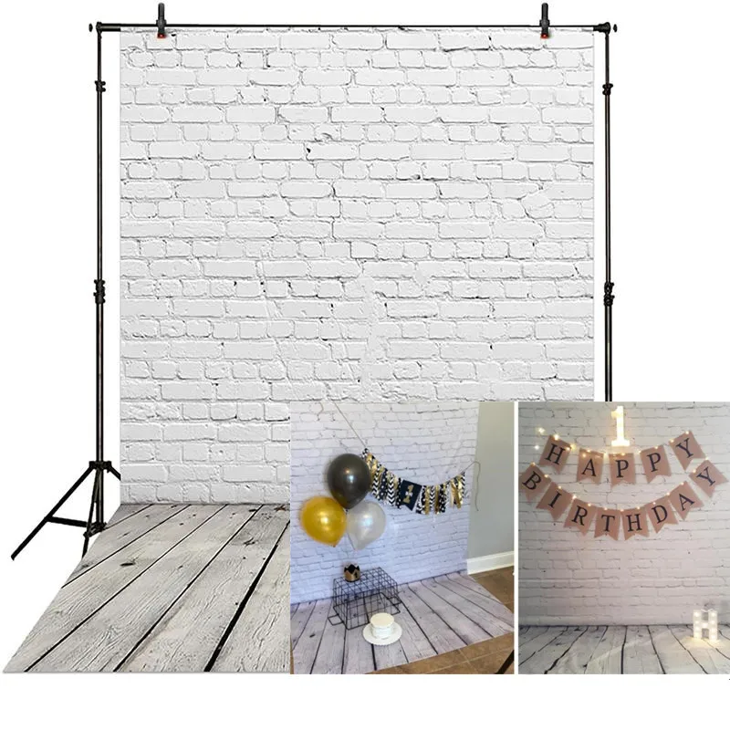 

225/150cm Wooden Board Backdrop Birthday Party Decor Baby Photo Background Photography Studio Supplies Props Home Decoration