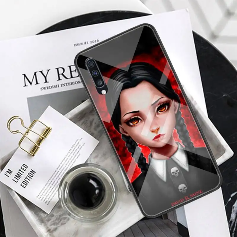 

Wednesday Addams Family Phone Case Tempered Glass For XiaoMi 8SE 6 8lite MIX2S Note 3 Redmi Note 7 5 4 Redmi 6A 5Plus 4X