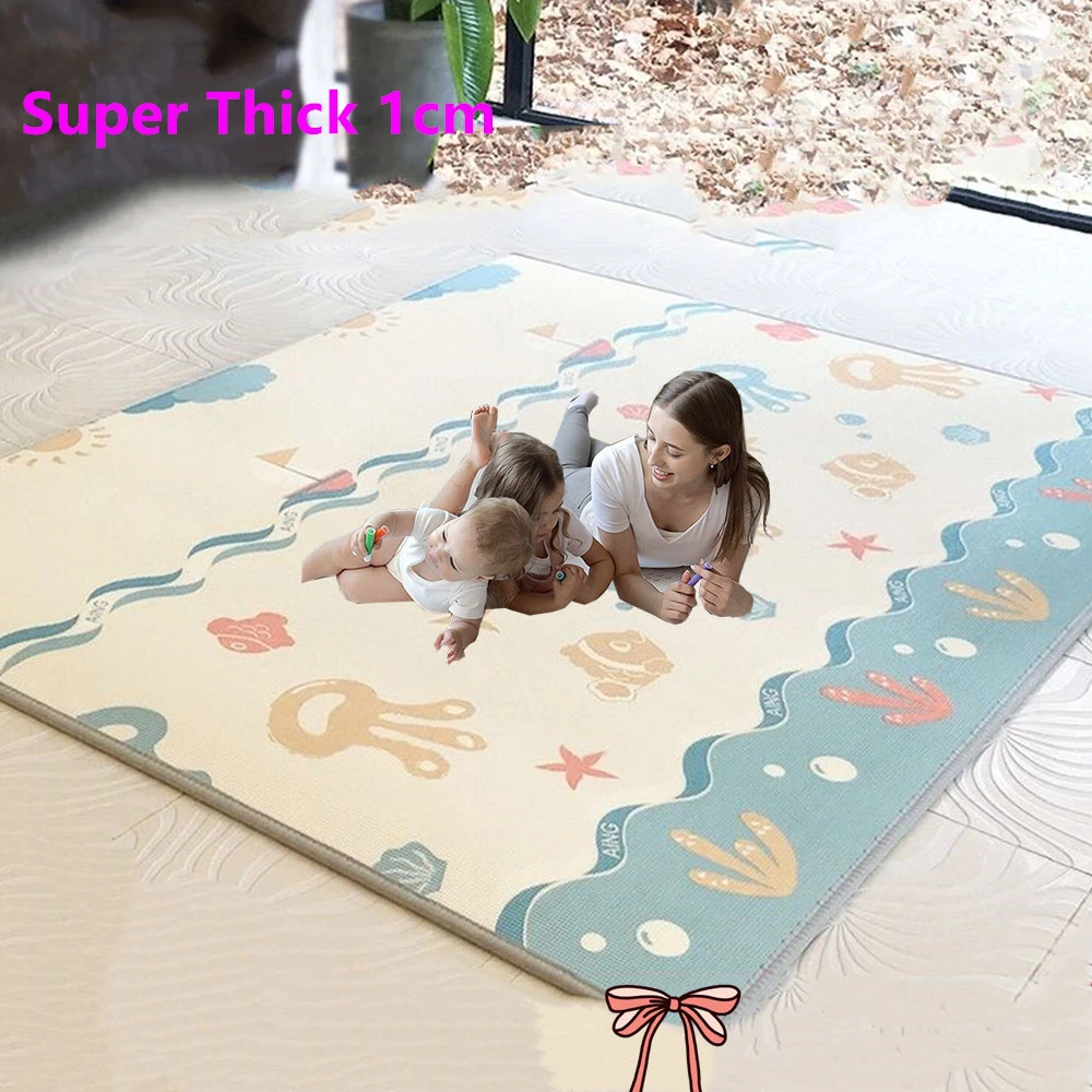 

2021 Thicken 1cm NEW Baby Foam Crawling Mat Children EVA Educational Toys Kids Soft Floor Game Mat Chain Fitness Gym Game Carpet