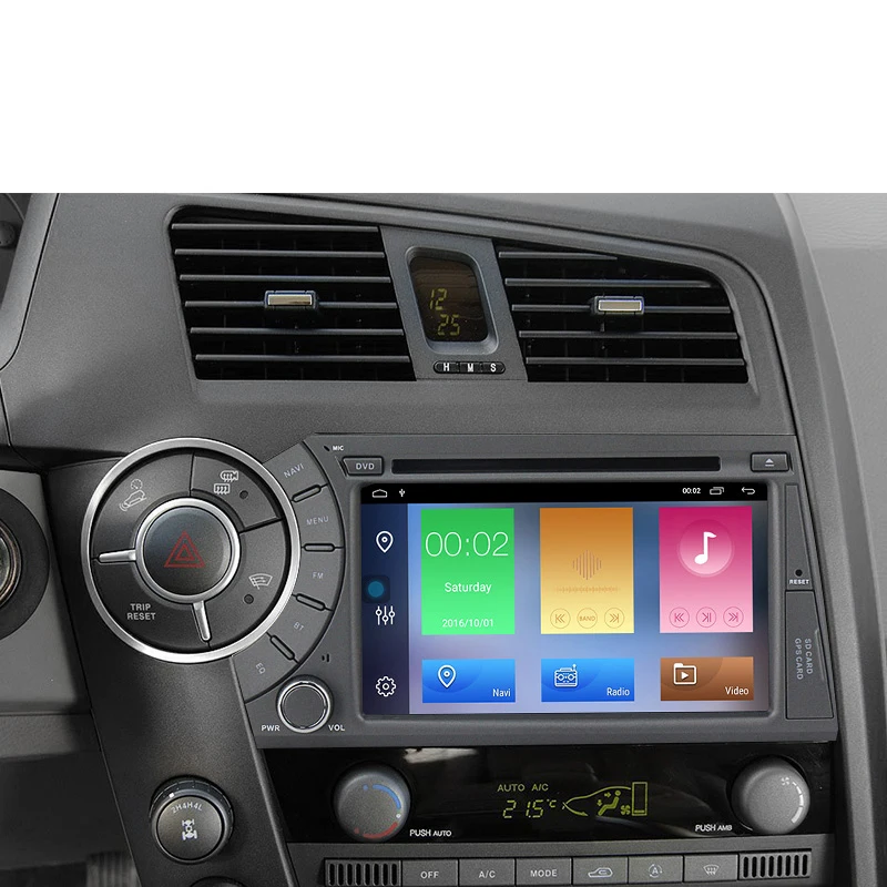 2Din автомобильный мультимедийный Android 9 1 2G RAM 16G ROM DVD для Ssang Yong SsangYong Kyron Actyon 2005 2013 GPS