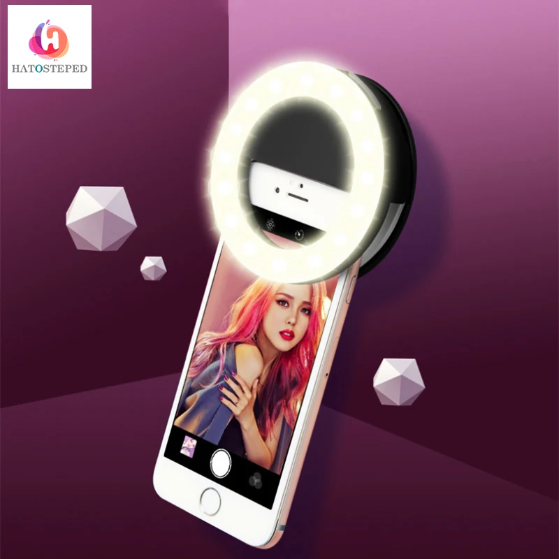 Универсальный селфи свет светодиодное кольцо вспышка портативный зарядный